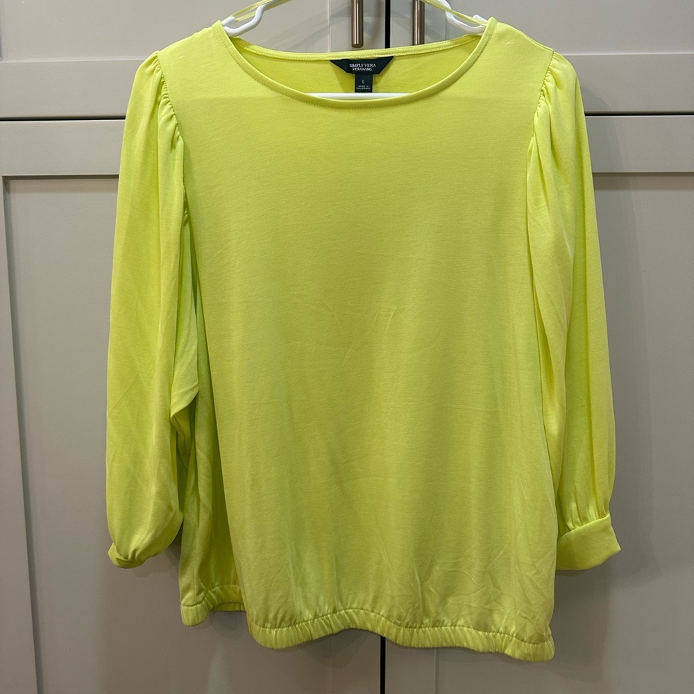 Women's Lime green Top- Large